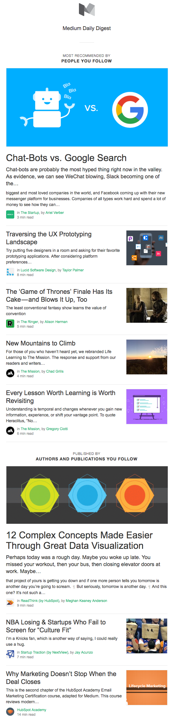 exemples de newsletter par e-mail