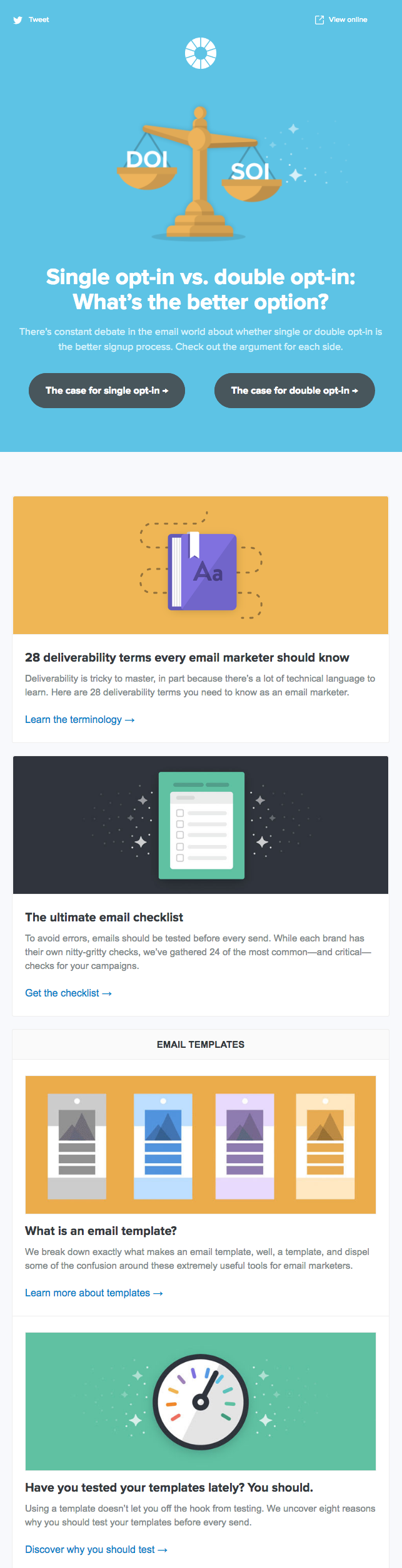 meilleur exemple de newsletter