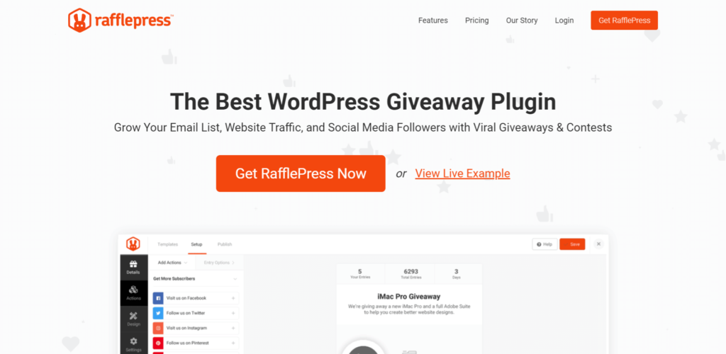 RafflePress en iyi WordPress Eklenti Hediyesi