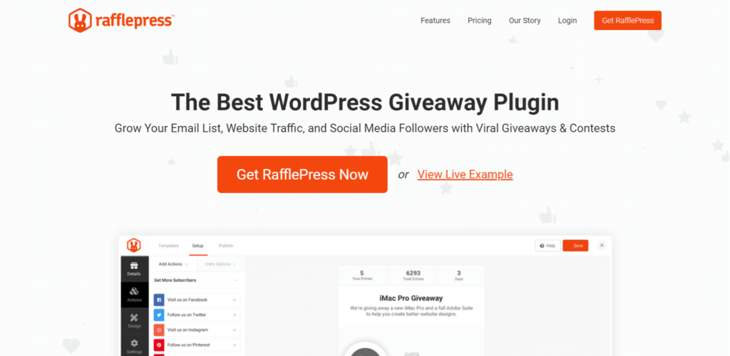 RafflePress en iyi WordPress Eklenti Hediyesi RafflePress en iyi WordPress Eklenti Hediyesi