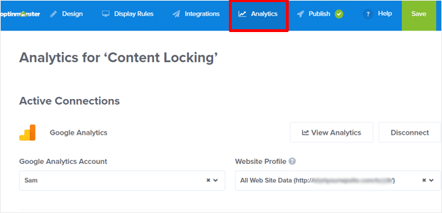 Google Analytics-Integration für OptinMonster
