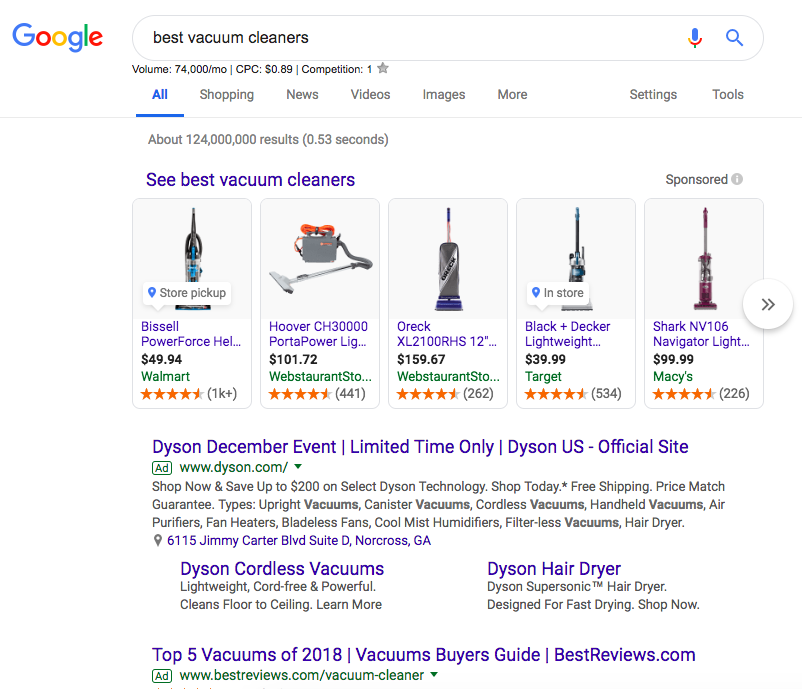 google alışveriş reklamları
