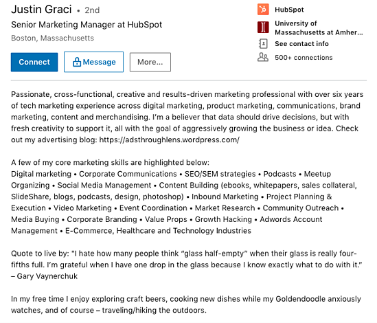 7 Contoh Ringkasan Linkedin Untuk Setiap Pencari Kerja Tips Menulis Milik Anda Affde Marketing