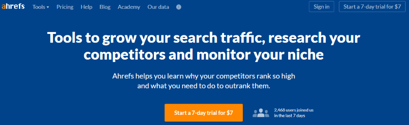 référencement technique ahrefs