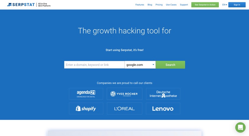 outils de référencement technique serpstat