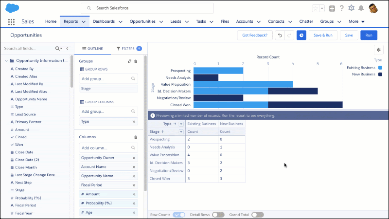 Salesforce-Reporting-Prozess