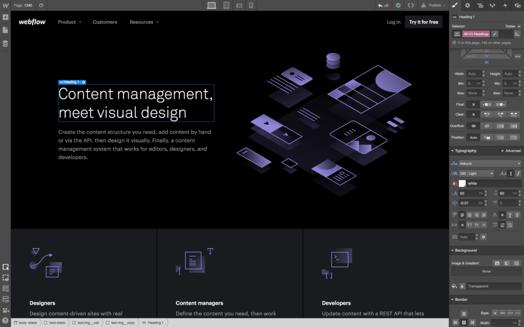 webflow-dashboard-diseño web