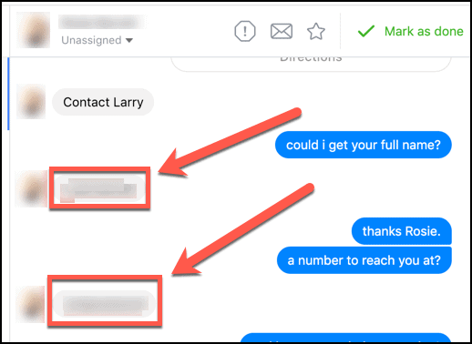 Contatti degli annunci di Facebook Messenger