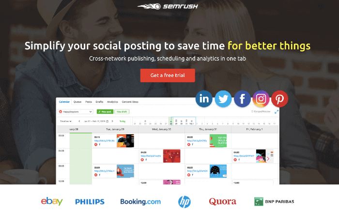 SEMrush Social Media Marketing