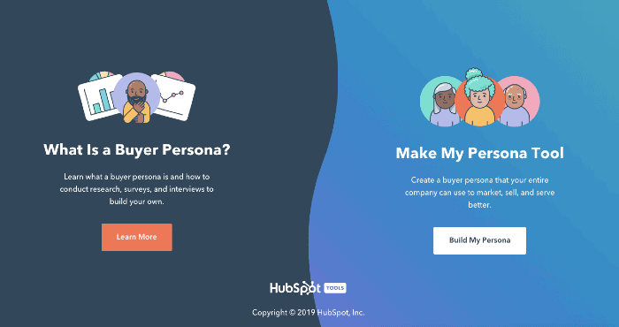 Buyer Persona Tool by HubSpot