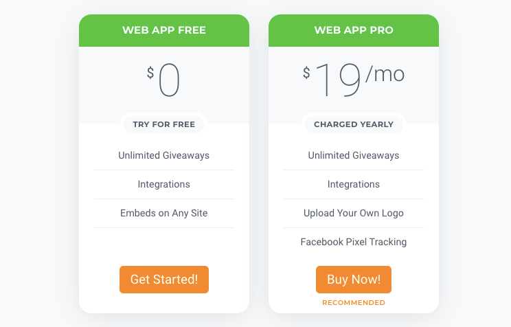 KingSumo Pricing Plans