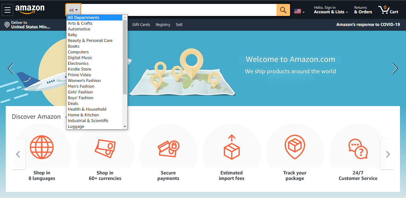 seo e web design Amazon