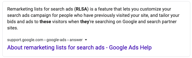 O que é RLSA