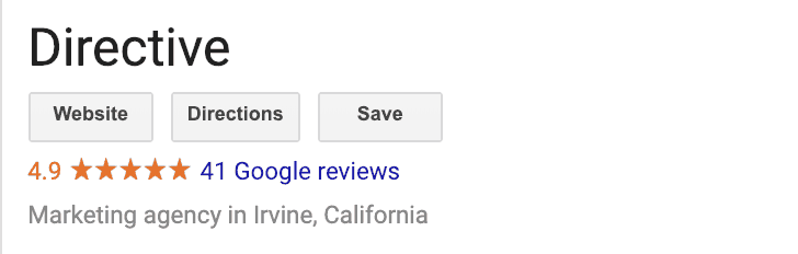 屏幕截圖顯示可訪問的在線評級和 Google 評論。