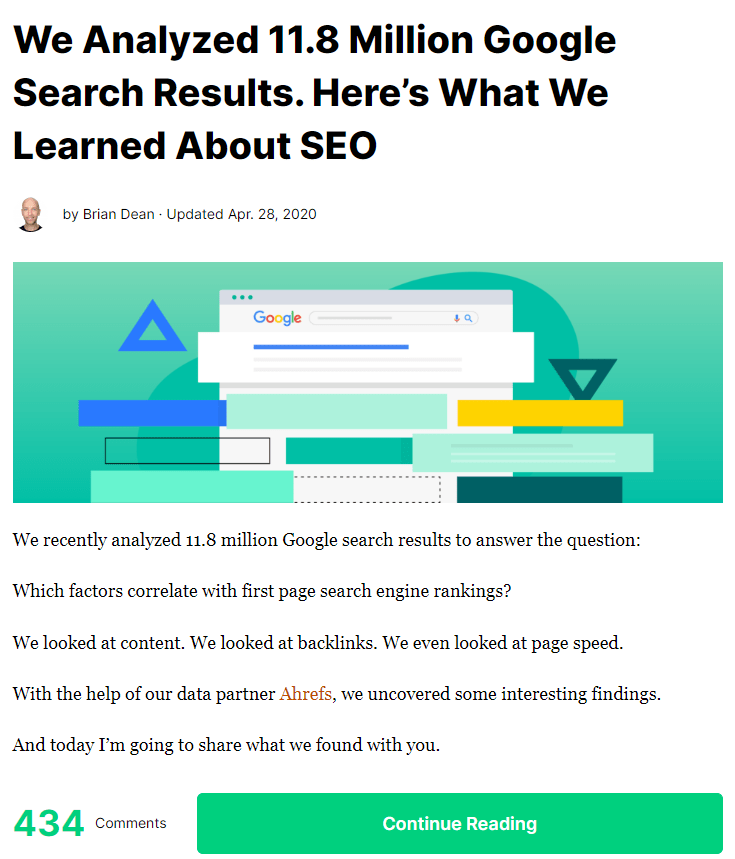 Backlinko SEO-Blog