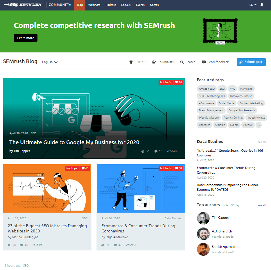 Semrush SEO-Blog