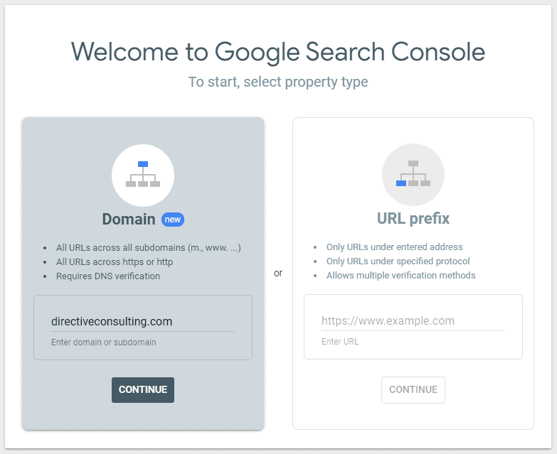 Pengaturan Konsol Pencarian Google Google