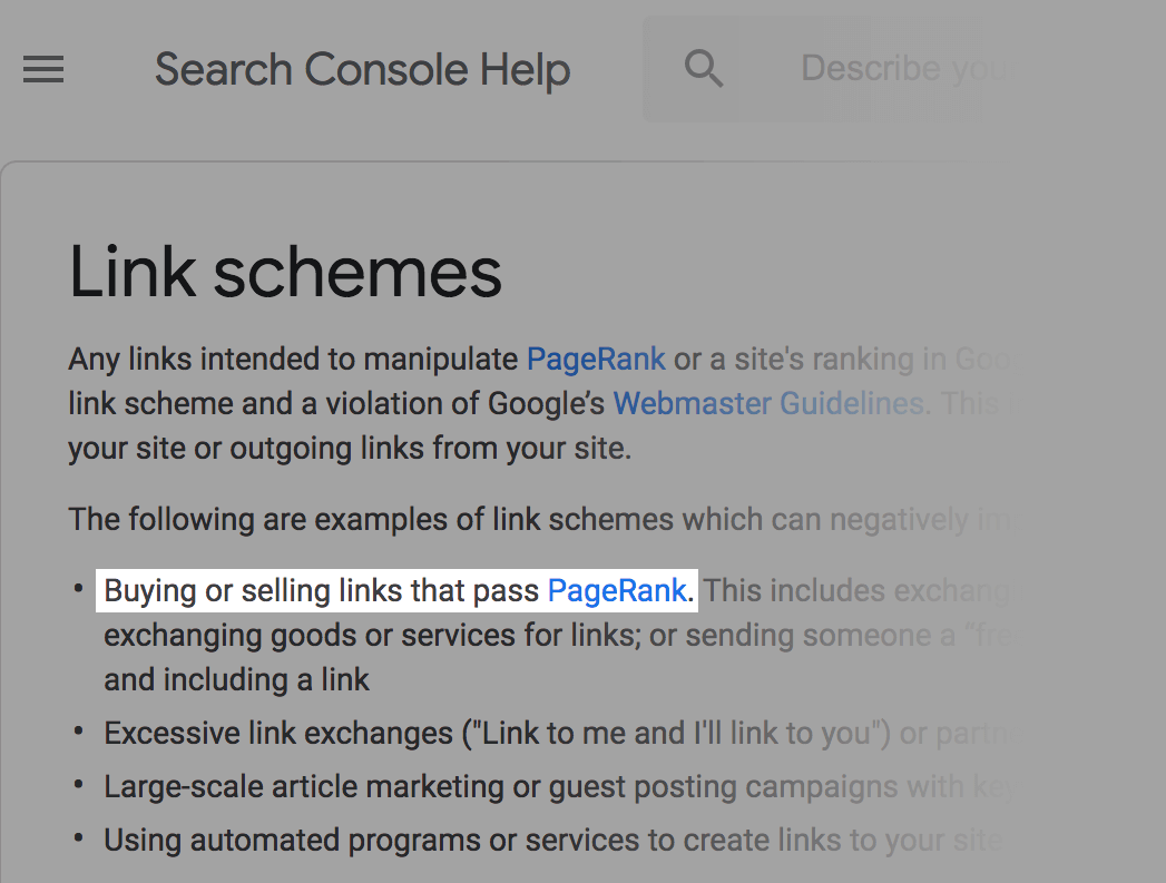 Directives pour les webmasters – Création de liens Webmaster Guidelines – Link building