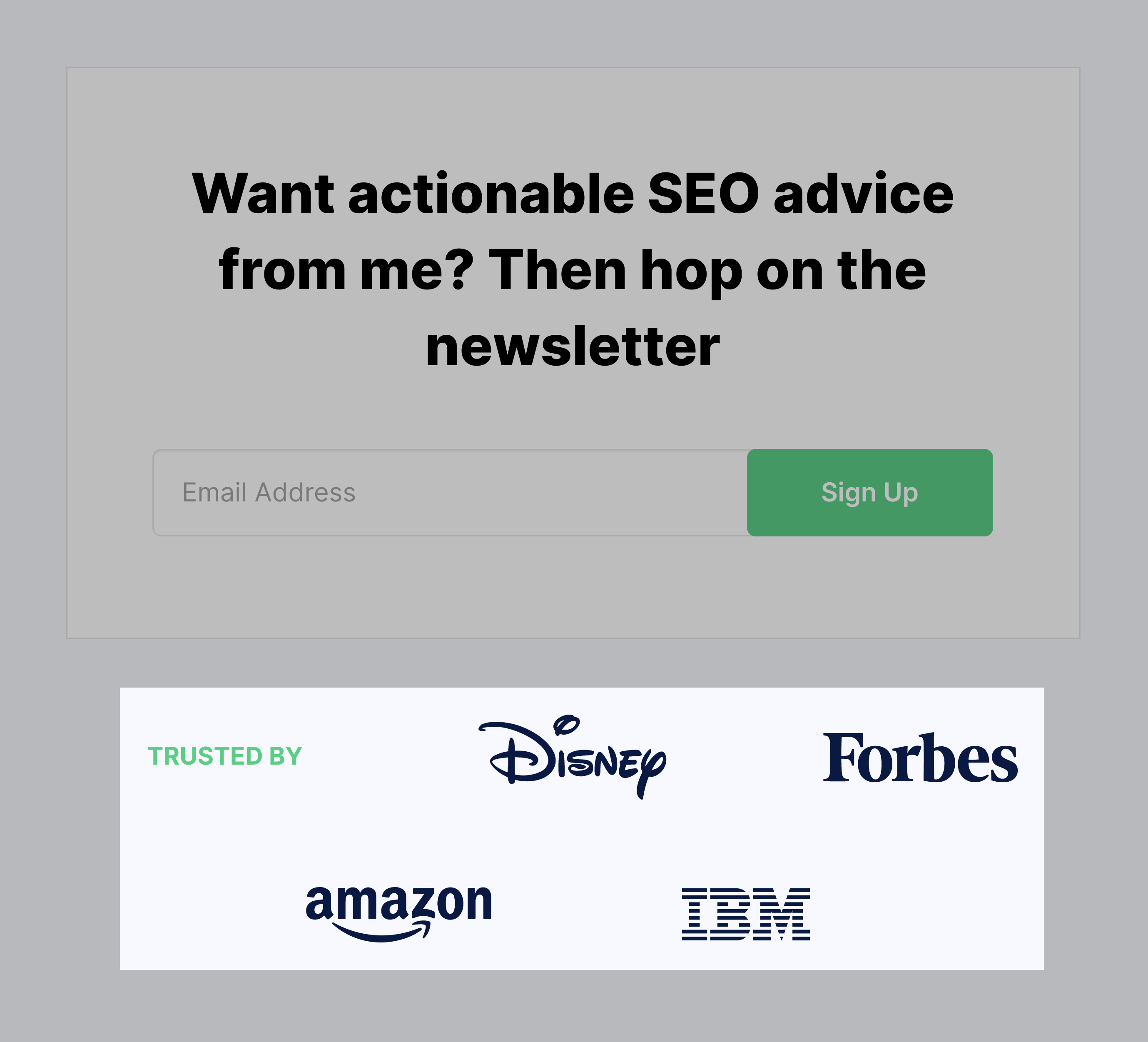 Backlinko - Boletín de noticias de confianza de las organizaciones Backlinko – Newsletter Trusted By Organisations