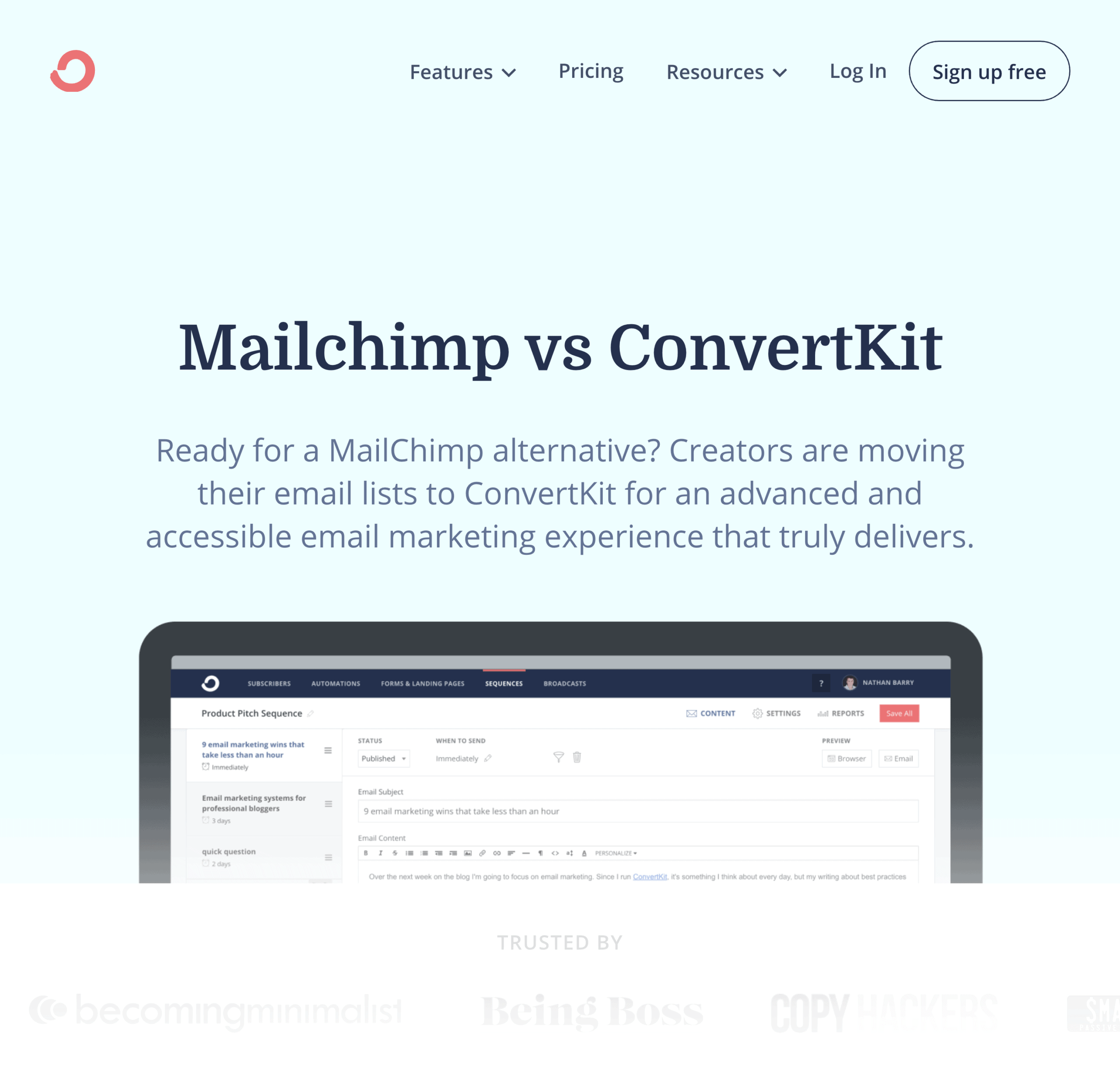 Convertkit - Mailchimp VS Convertkit Convertkit – Mailchimp VS Convertkit