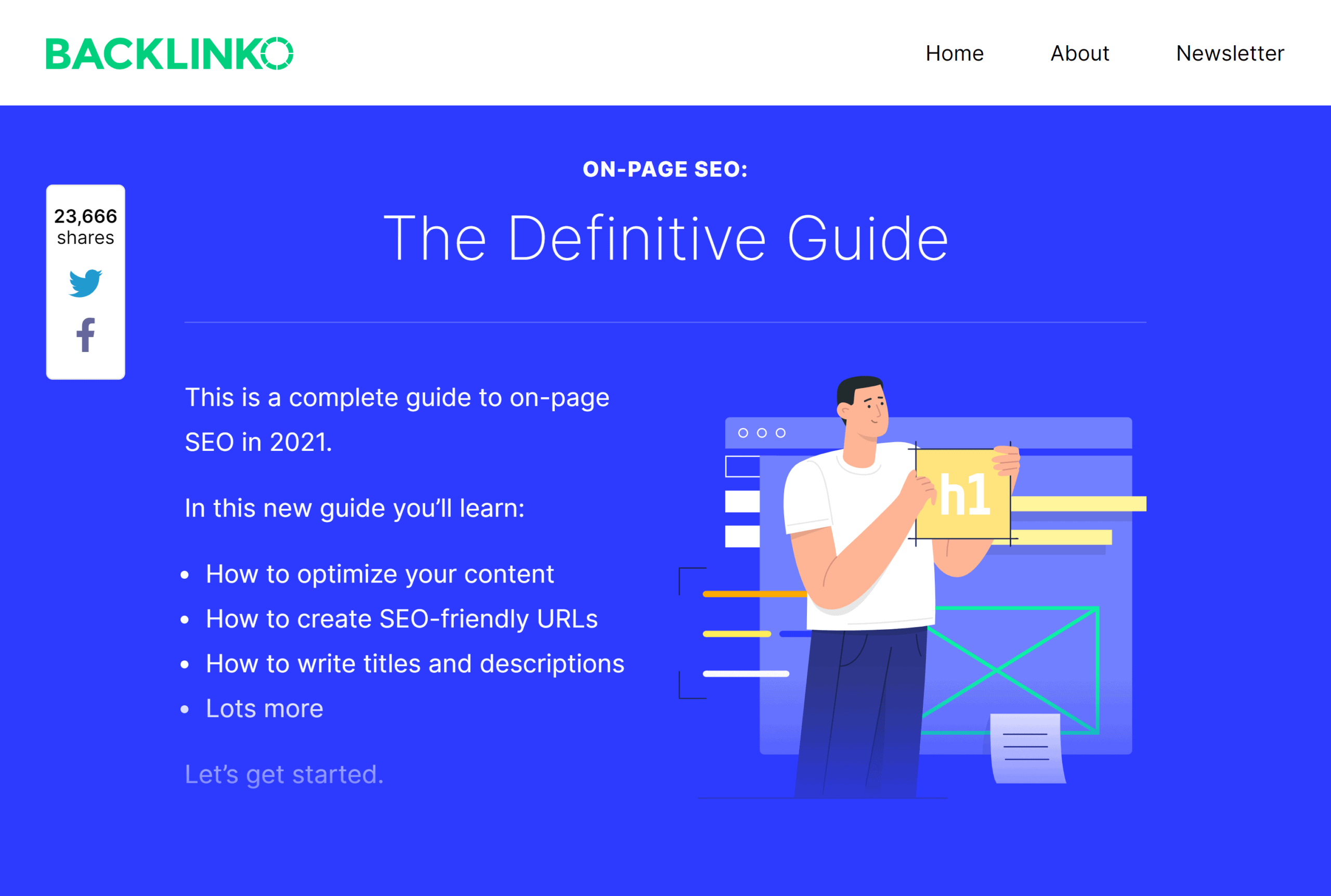 Backlinko - Ghid SEO pe pagină Backlinko – On-page SEO Guide