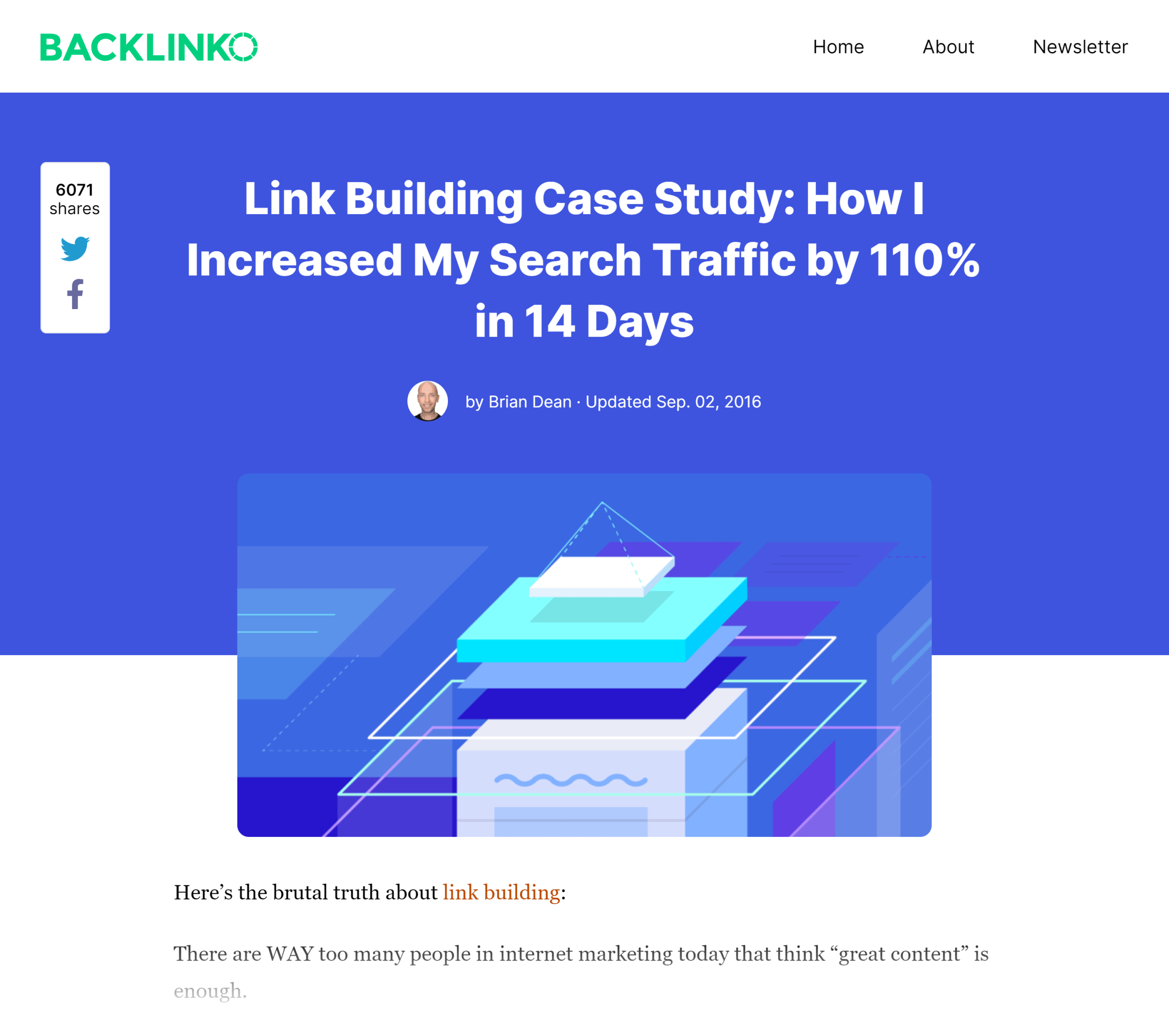 Backlinko - Tehnica zgârie-nori Backlinko – Skyscraper technique