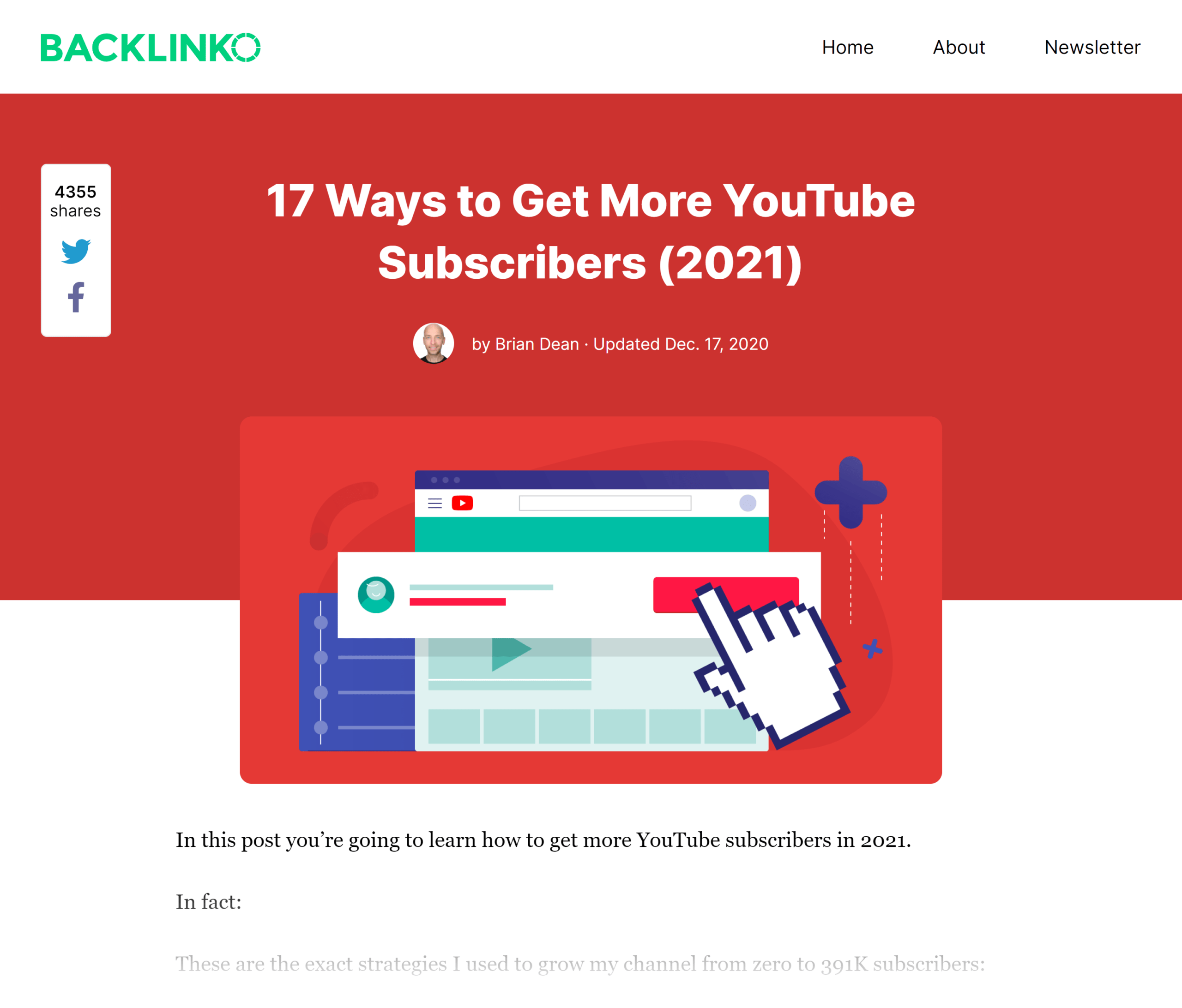 Backlinko - Cum să obțineți abonați YouTube Backlinko – How to get YouTube subscribers