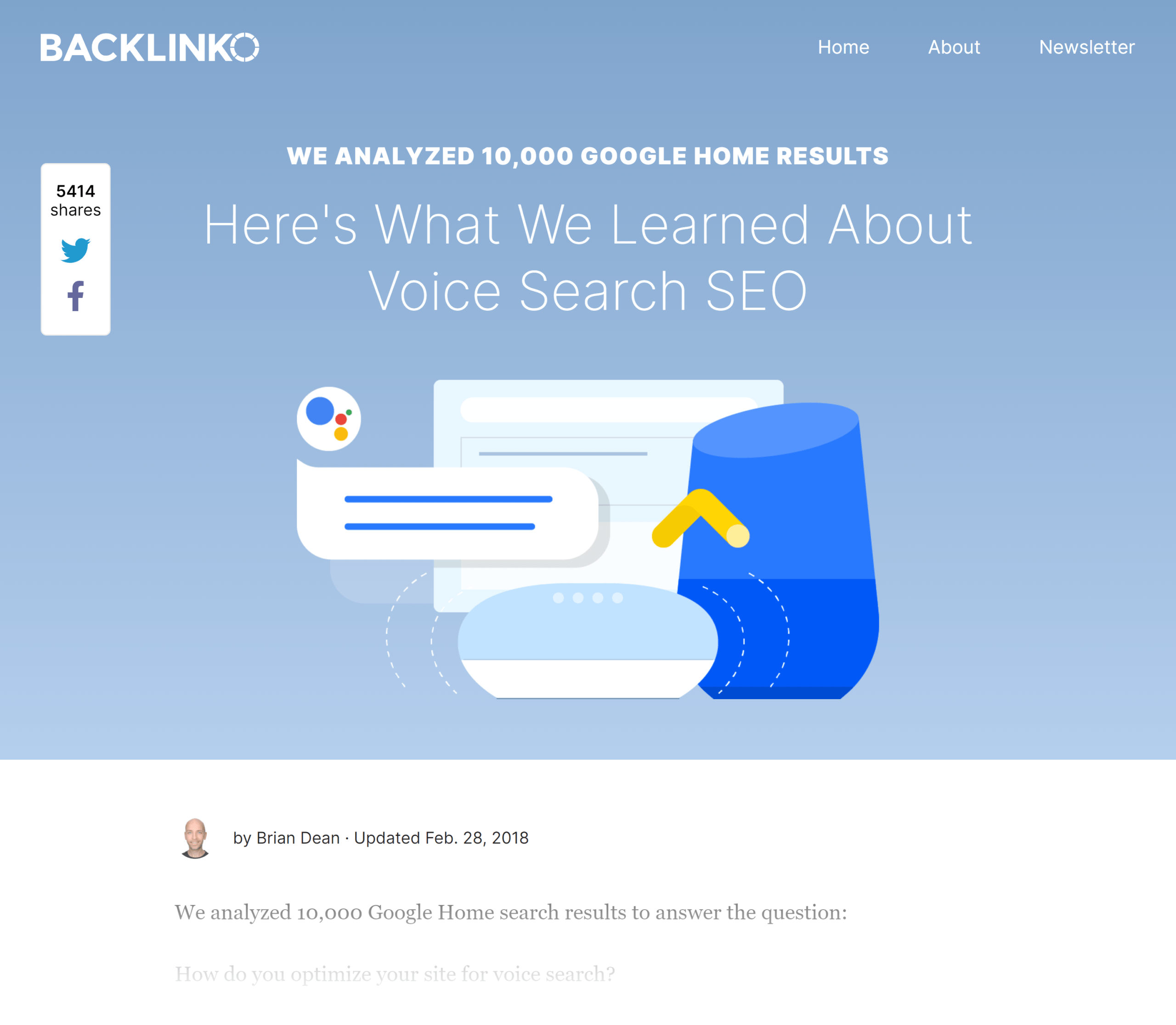 Backlinko - Studiu SEO de căutare vocală Backlinko – Voice search SEO study