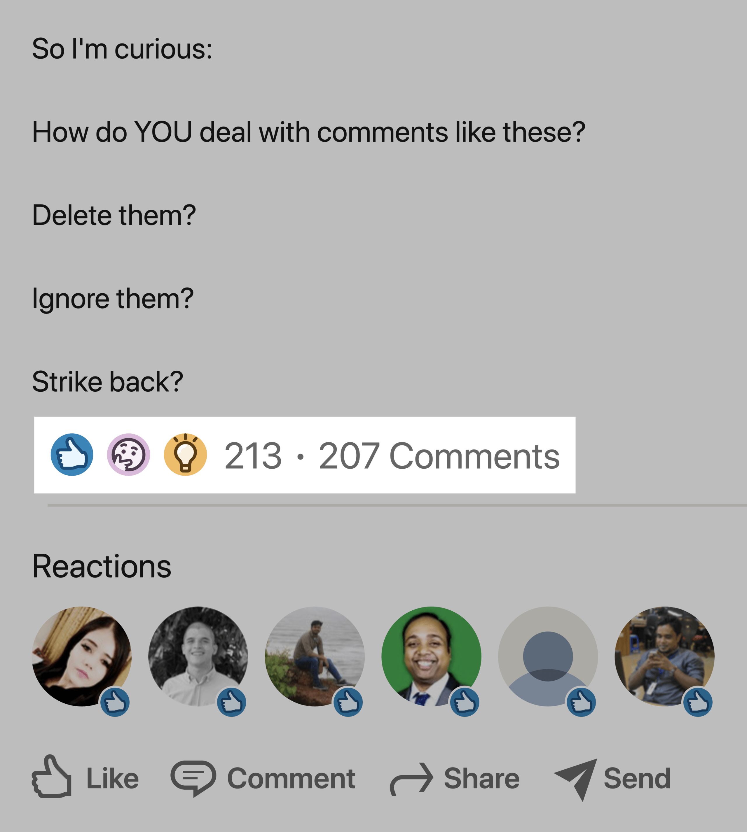Сообщение Брайана Linkedin о взаимодействии с YouTube Haters Brian Linkedin Post About YouTube Haters Engagement
