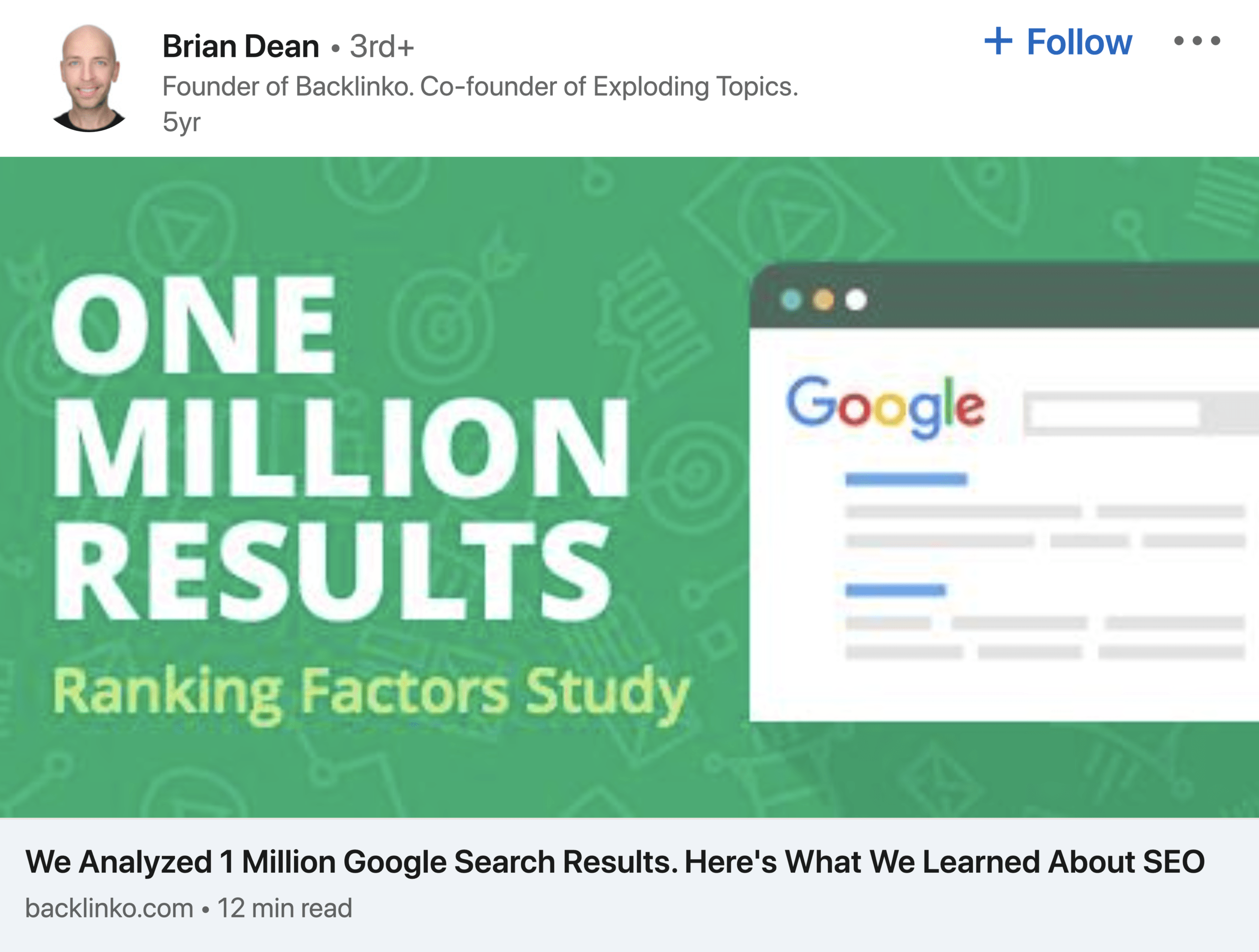 Брайан Linkedin Опубликовать старый контент Brian Linkedin Old Content Share Post