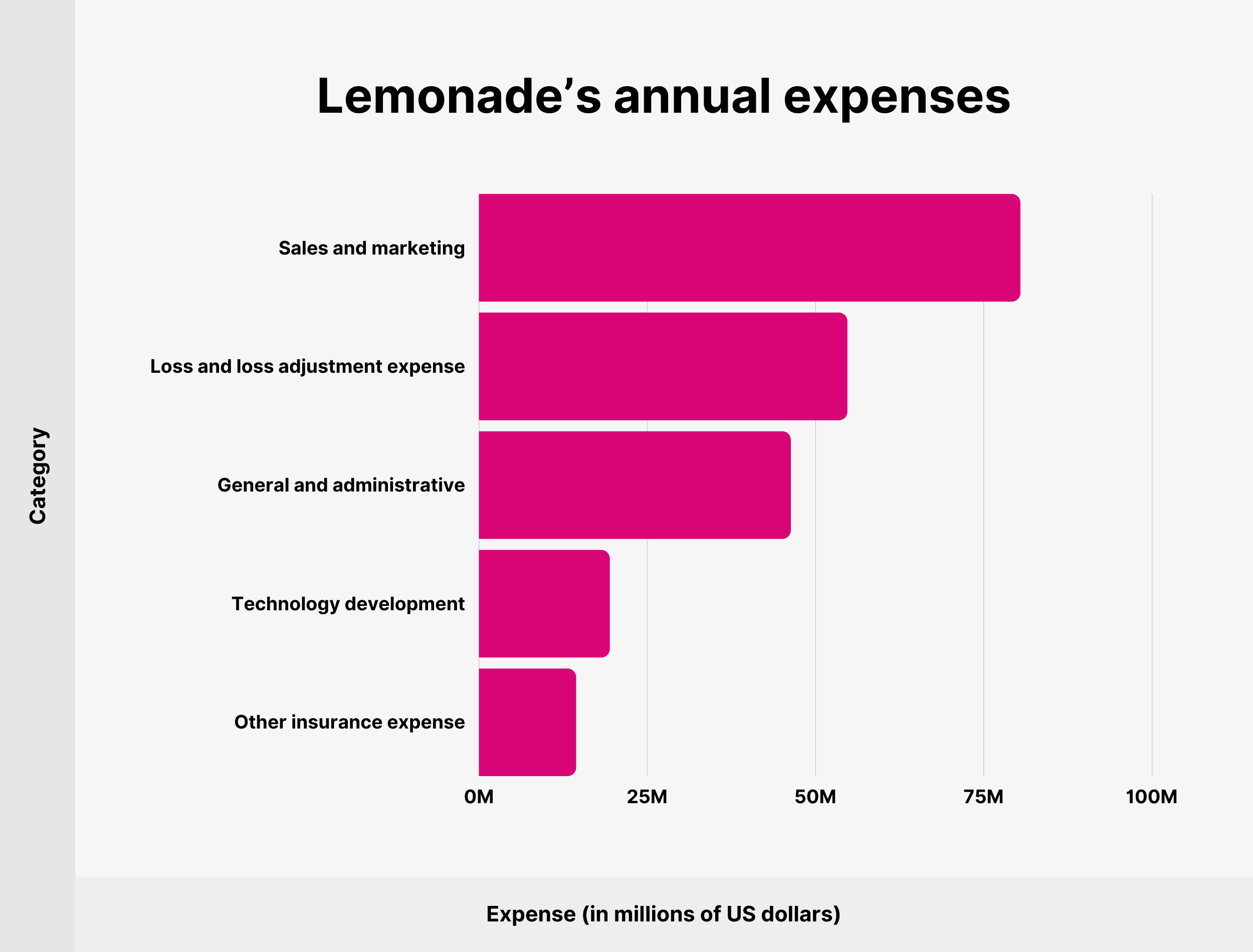 Ежегодные расходы Лимонада Lemonade’s annual expenses