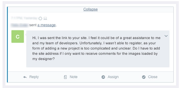 comentários do cliente que foram usados ​​para melhorar a jornada do usuário.