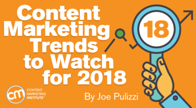 Tendencias de marketing de contenidos a seguir en 2018