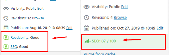 score Yoast SEO Score Vs RankMath SEO