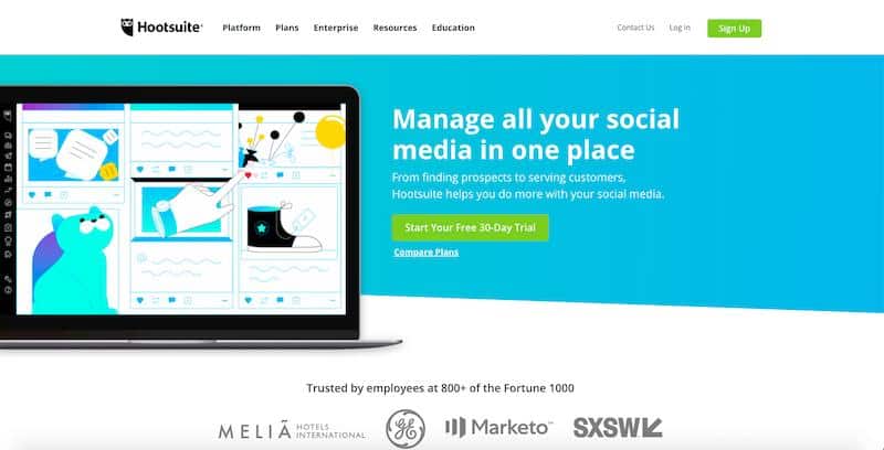Las mejores herramientas de gestión de redes sociales: Hootsuite