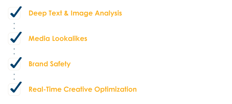 التحليل العميق للنصوص والصور ، وإشعارات الوسائط ، وأمان العلامة التجارية ، وتحسين المواد الإبداعية في الوقت الفعلي.