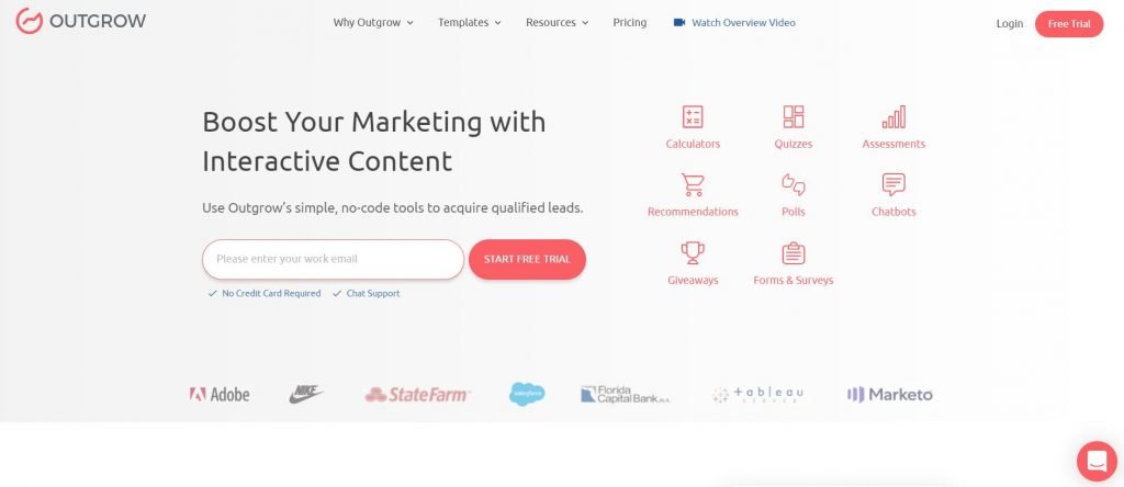 Contest sui social media_Outgrow