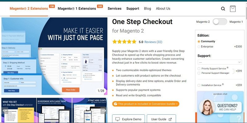 One Step Checkout von Amasty Überprüfung