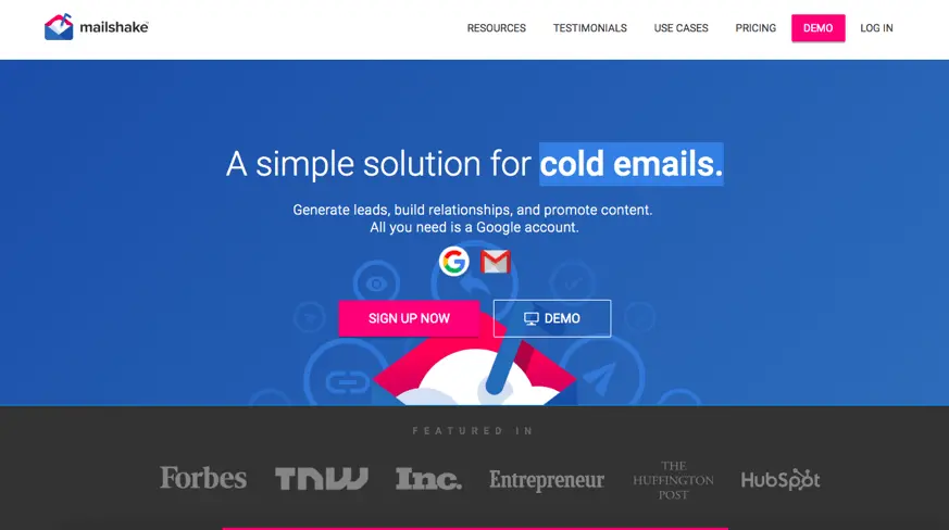 Mailshake - kalte E-Mail
