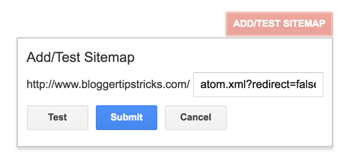 Blogger Sitemap Google Search Console