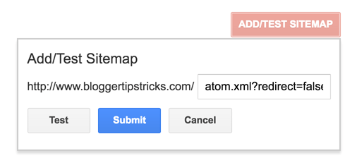 Plan du site Blogger Google Search Console
