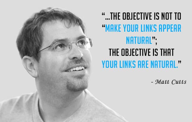 Matt Cutts อาคารลิงค์ธรรมชาติ