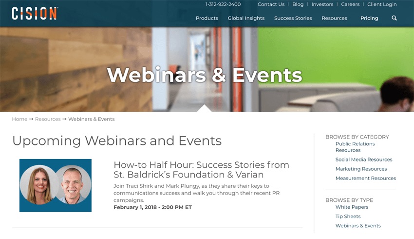 Cision Webinars and Events