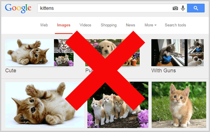 problema de derechos de autor de búsqueda de imágenes de google