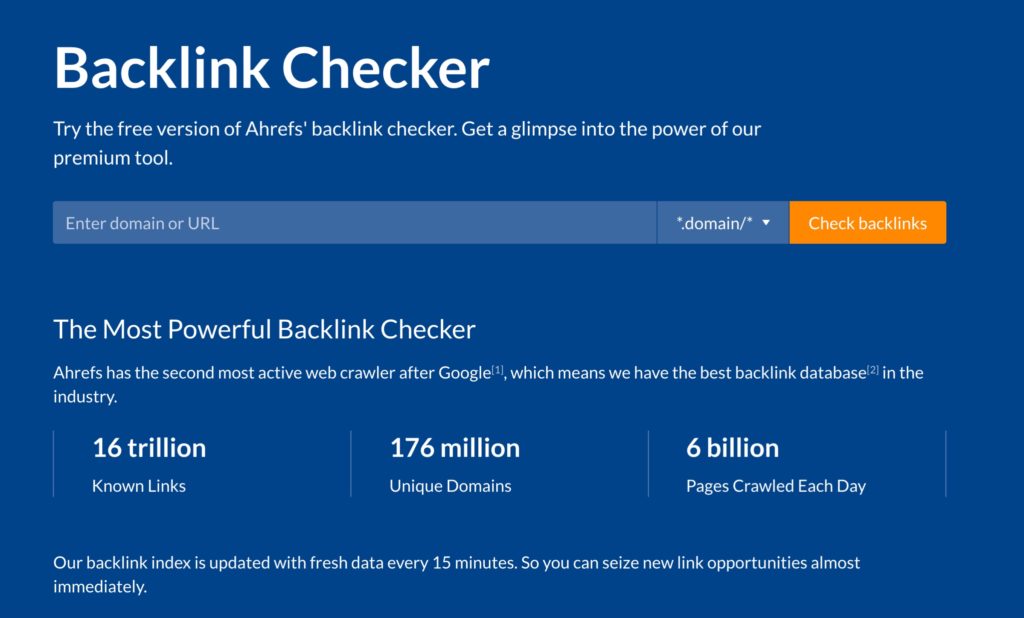 Portada de Backlink Cheker