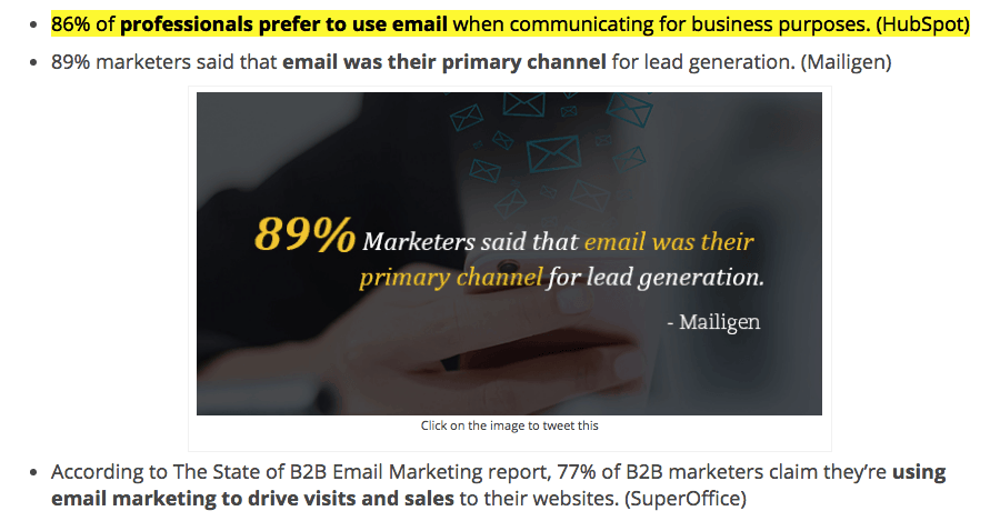 Statistiche di email marketing