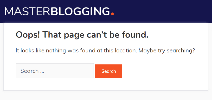 自定义404页面