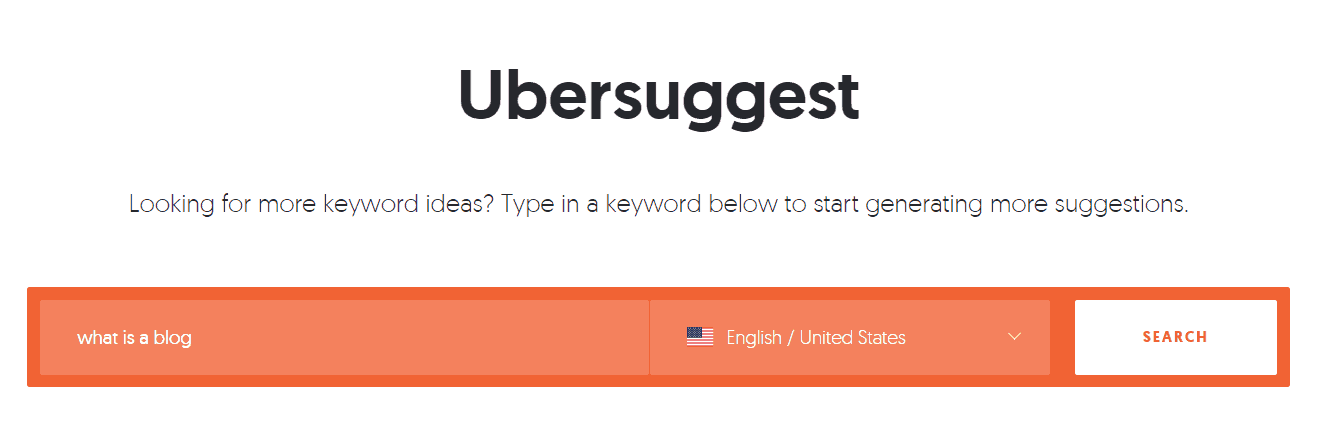 Ubersuggestキーワードのアイデア