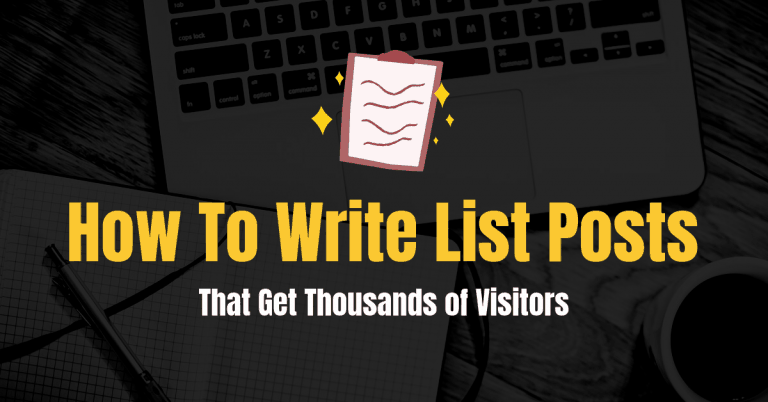 Como escrever postagens de listas que recebem milhares de visitantes