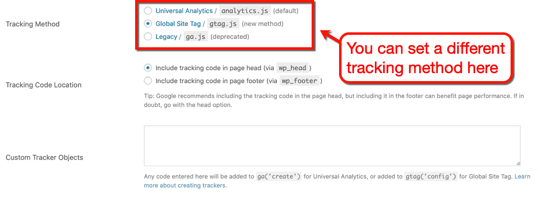GA Google Analytics-Tracking-Methode